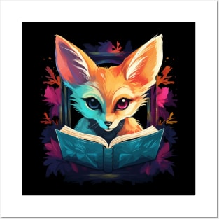 Fennec Fox Reads Book Posters and Art